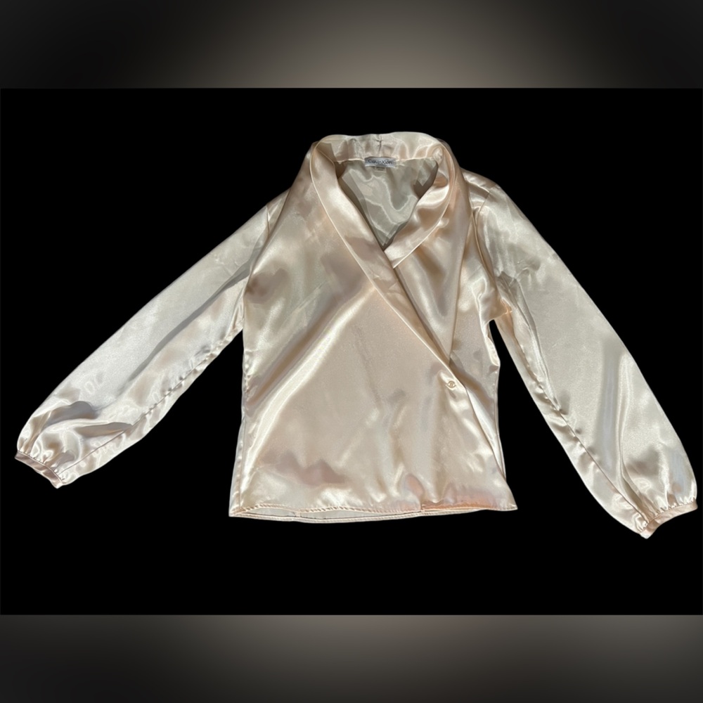 COPY - Beautiful champagne wrap blouse